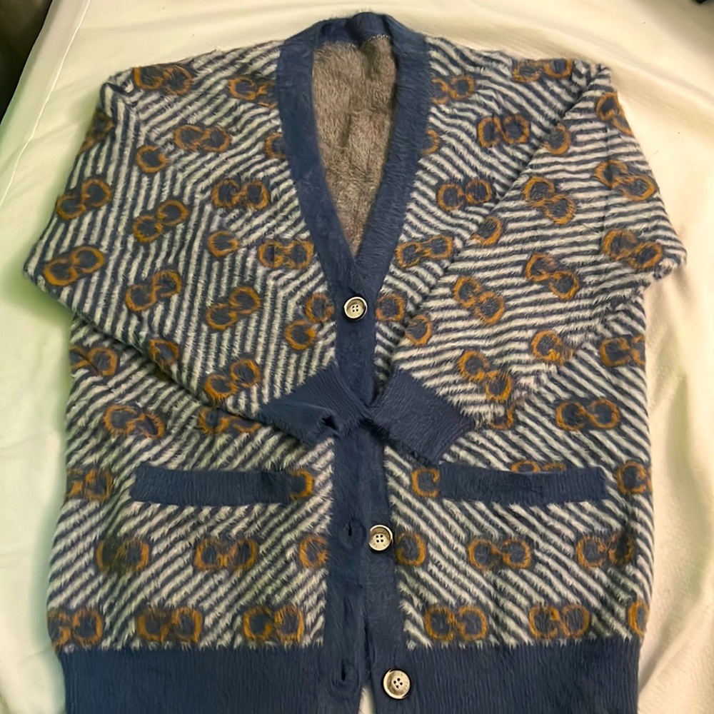 GG Inspired Thick Korean Teddy warm Cardigan/Sweater